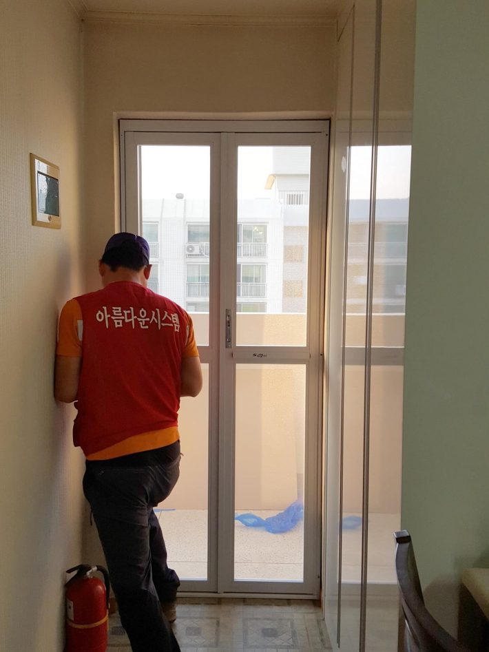 170623 용인수지 동천동 아파트 안전접이문(방충문)